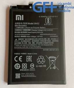 Xiaomi Redmi Note 9 Batteria BN52