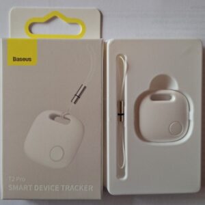 Baseus T2 Pro Smart Device 
Model:BS-BF001
Tracker White
Batteria: CR2030
Raggio D’azione: Aperto: 30mm – chiuso 10m